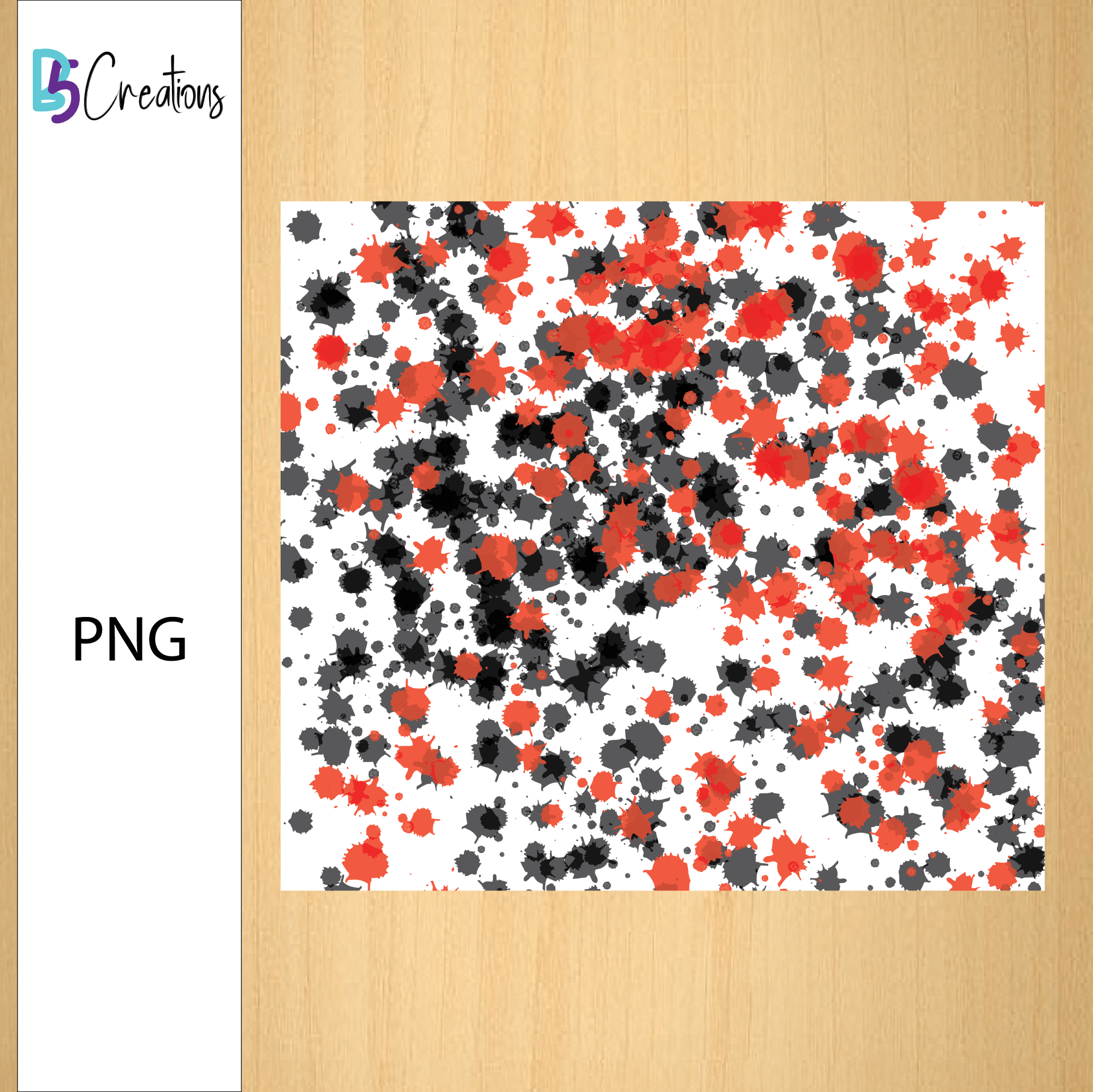 Black and Red With White Background Power Wash Tumbler Design - Image 2