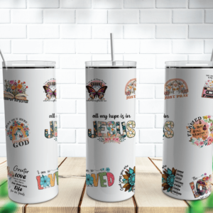 Christian Collage Tumbler Design