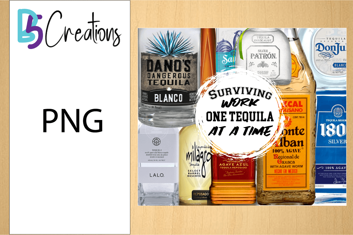 Surviving Work One Tequila At A Time Tumbler Design - Image 2