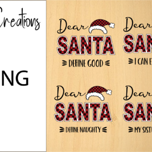 Dear Santa Christmas Sublimation Design Bundle