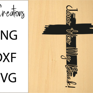 Jesus Has My Back Christian SVG Design