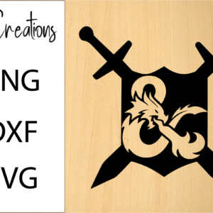 DnD Coat of Arms Shield and Swords