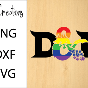 DnD Logo Rainbow SVG Design