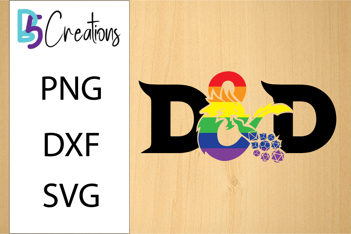 DnD Logo Rainbow SVG Design